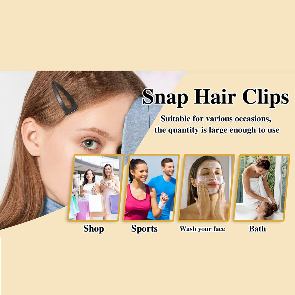 BESARME black snap clips neatly stored in plastic box for easy transport