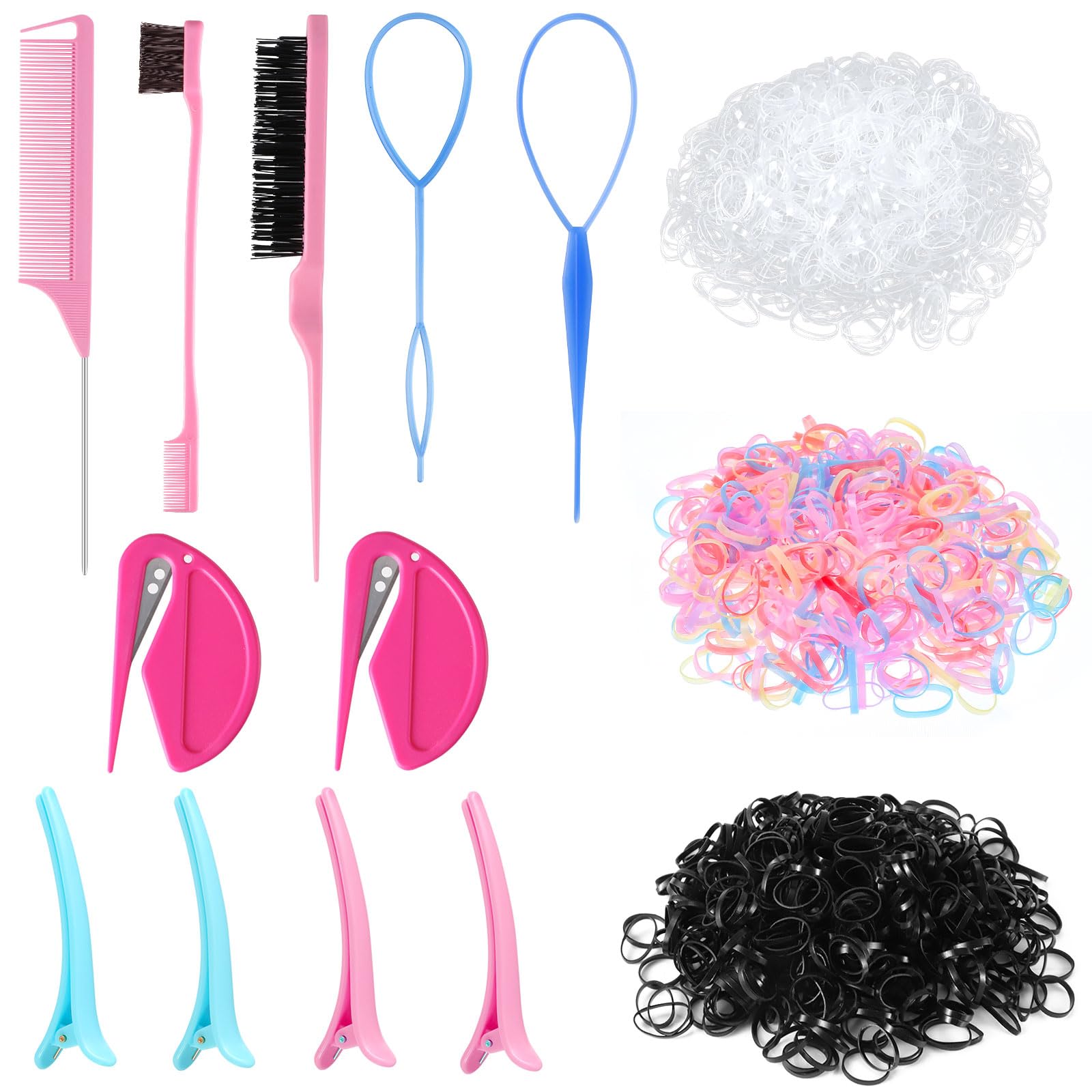 BESARME front packaging showing colorful mini bands and tools for quick styling