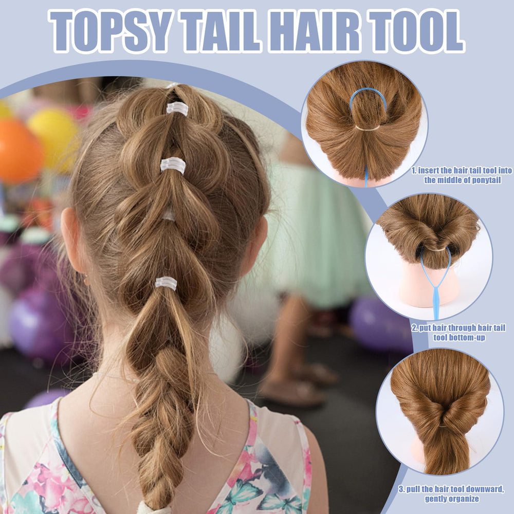 BESARME used in a ponytail showing secure hold and neat finish on hair