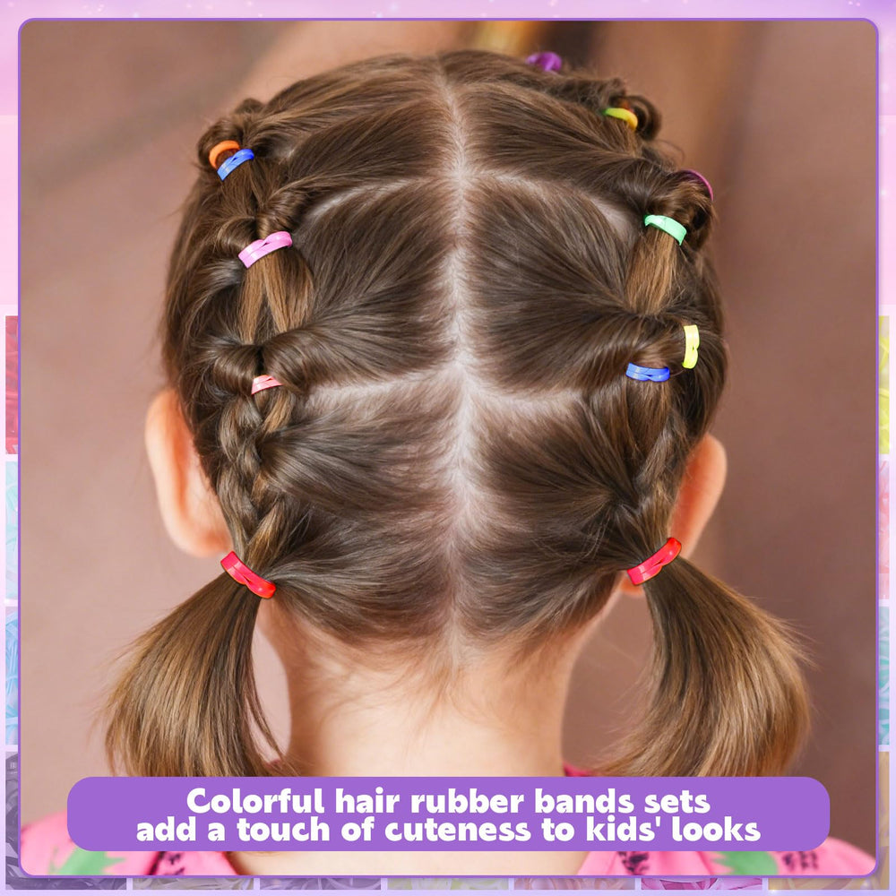BESARME elastic in child ponytail demonstrating gentle secure hold without damage