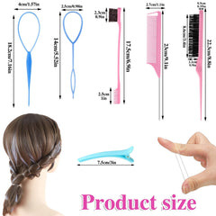 BESARME topsy-tail tools and rings arranged to show easy loop-through styling