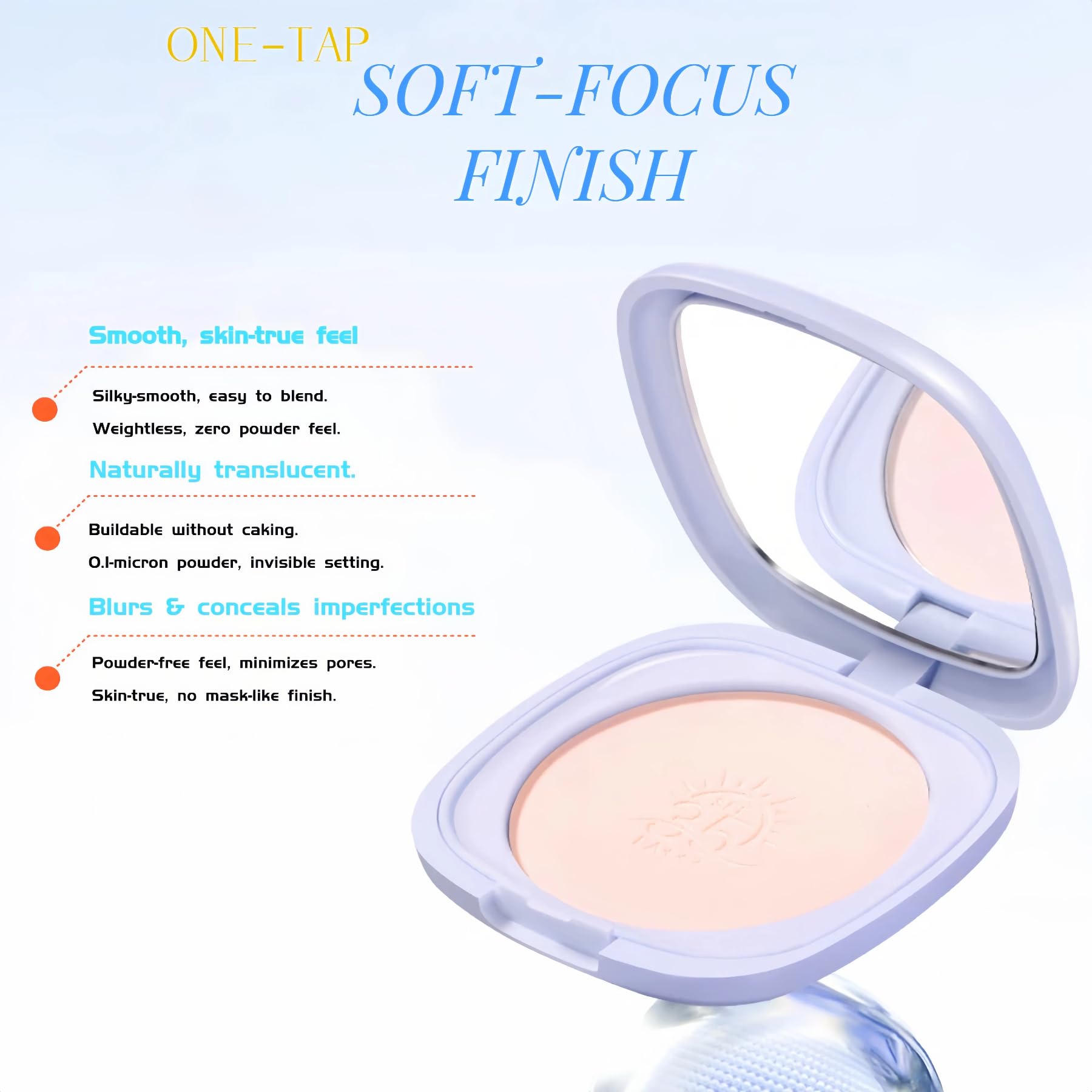 Applying BESHICO with puff demonstrates fast, mess-free coverage and oil control