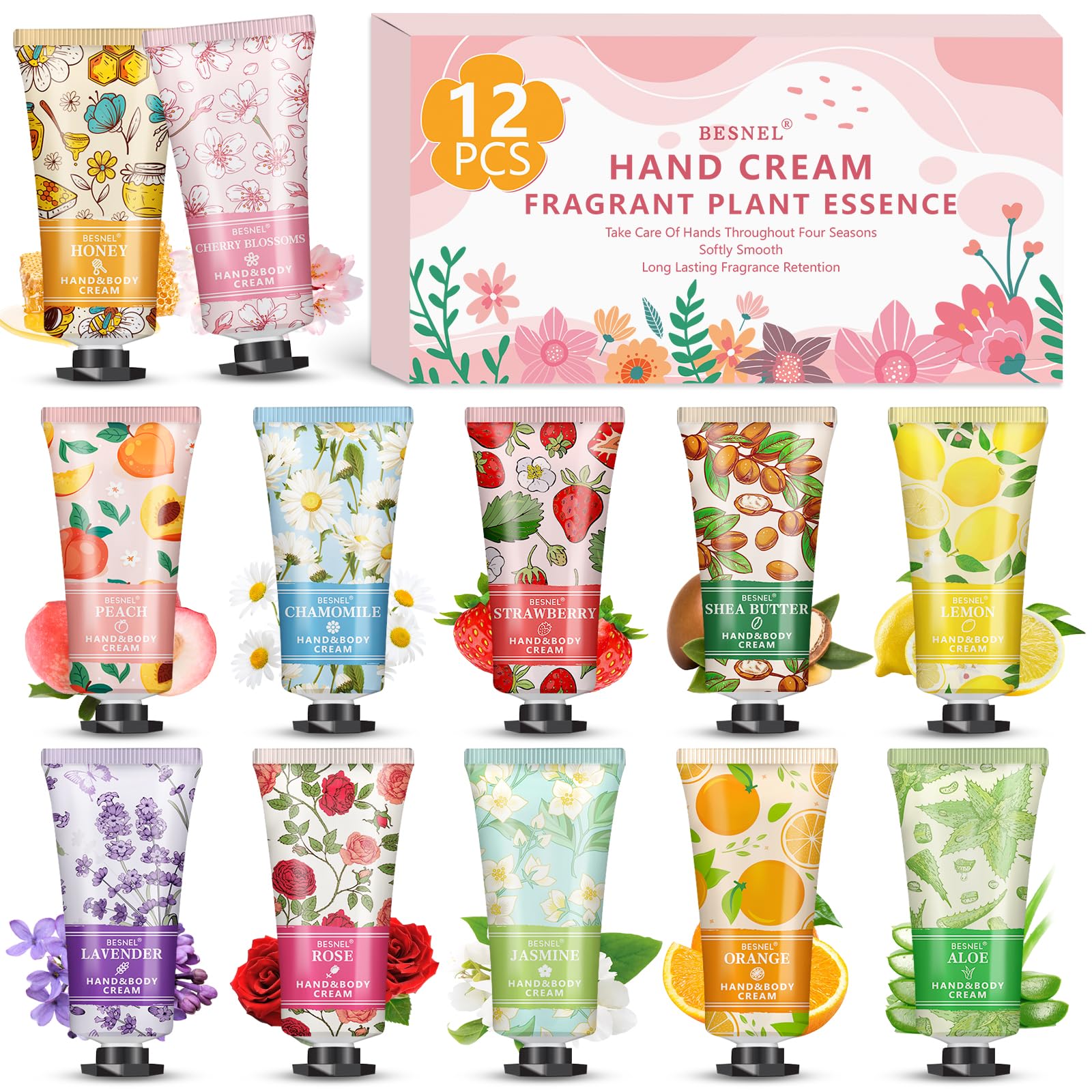 BESNEL front packaging showing 12 tubes and gift-ready presentation benefits gifting