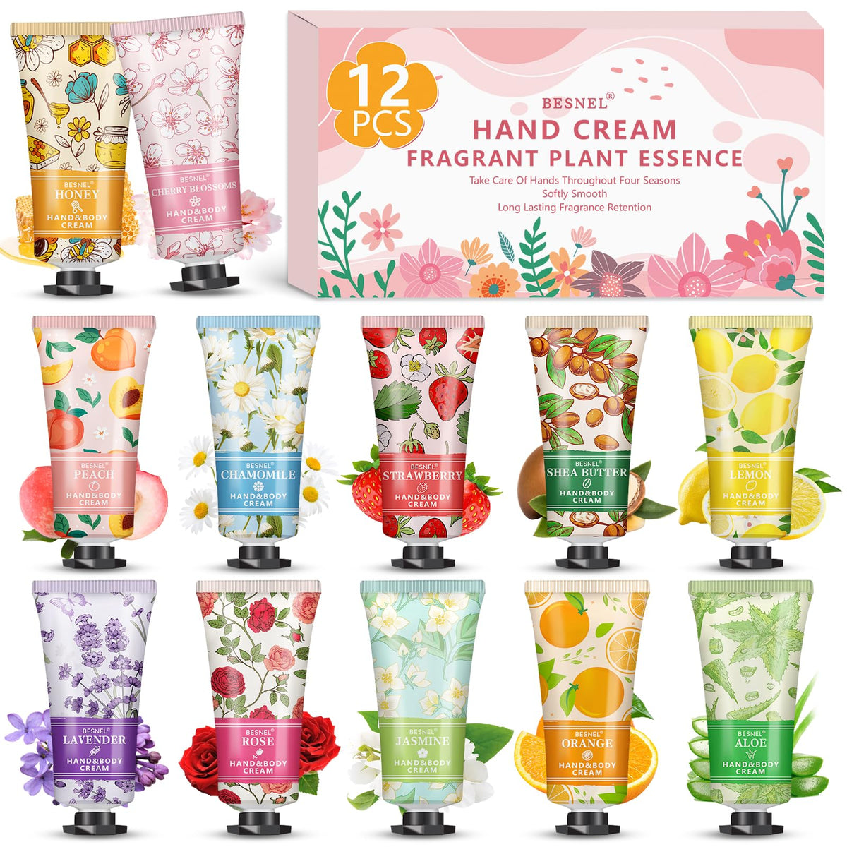 BESNEL front packaging showing 12 tubes and gift-ready presentation benefits gifting