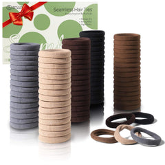 Bessrung front pack showing 100 brown hair ties and value
