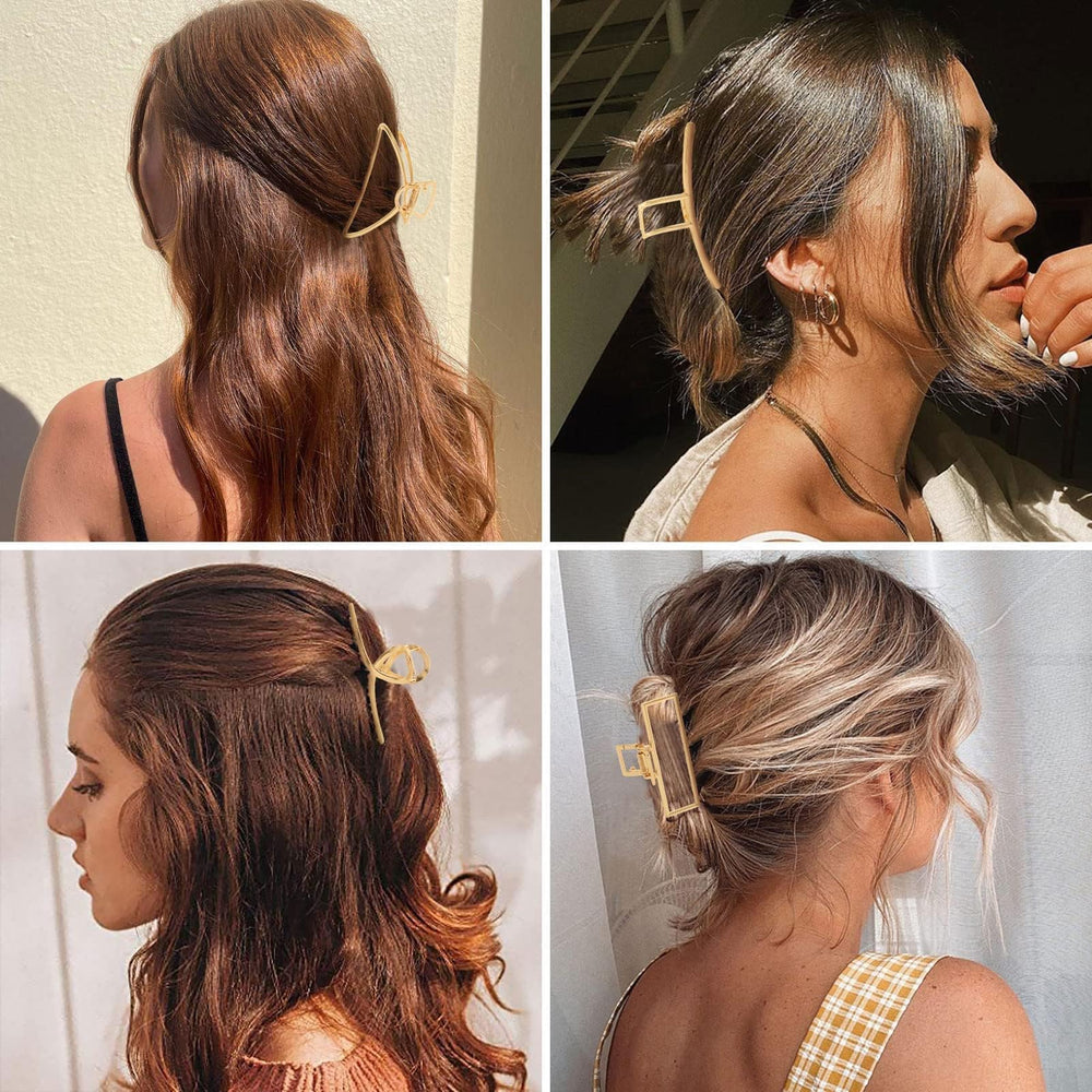 bessrung half-up hairstyle using smaller clip showing neat everyday styling