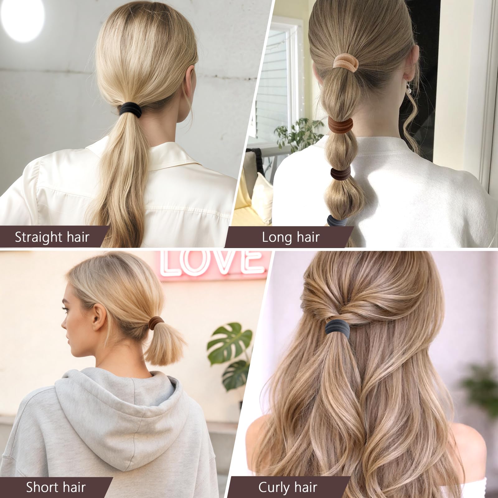 Bessrung used in a high ponytail for secure daily styling