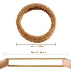 bessrung used in a high ponytail on thick hair for firm comfortable hold