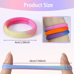Bessrung hair tie worn during workout showing sweat-resistant secure hold