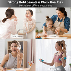 Bessrung lifestyle image of woman tying hair showing easy styling benefit