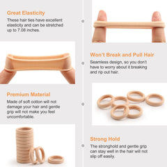 Bessrung on a blonde ponytail showing secure hold and discreet look benefit