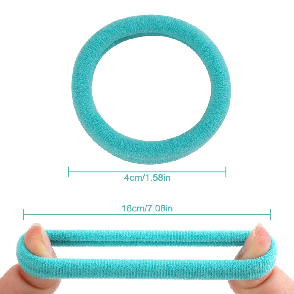Bessrung elastic stretched to demonstrate size and strong hold for all hair types
