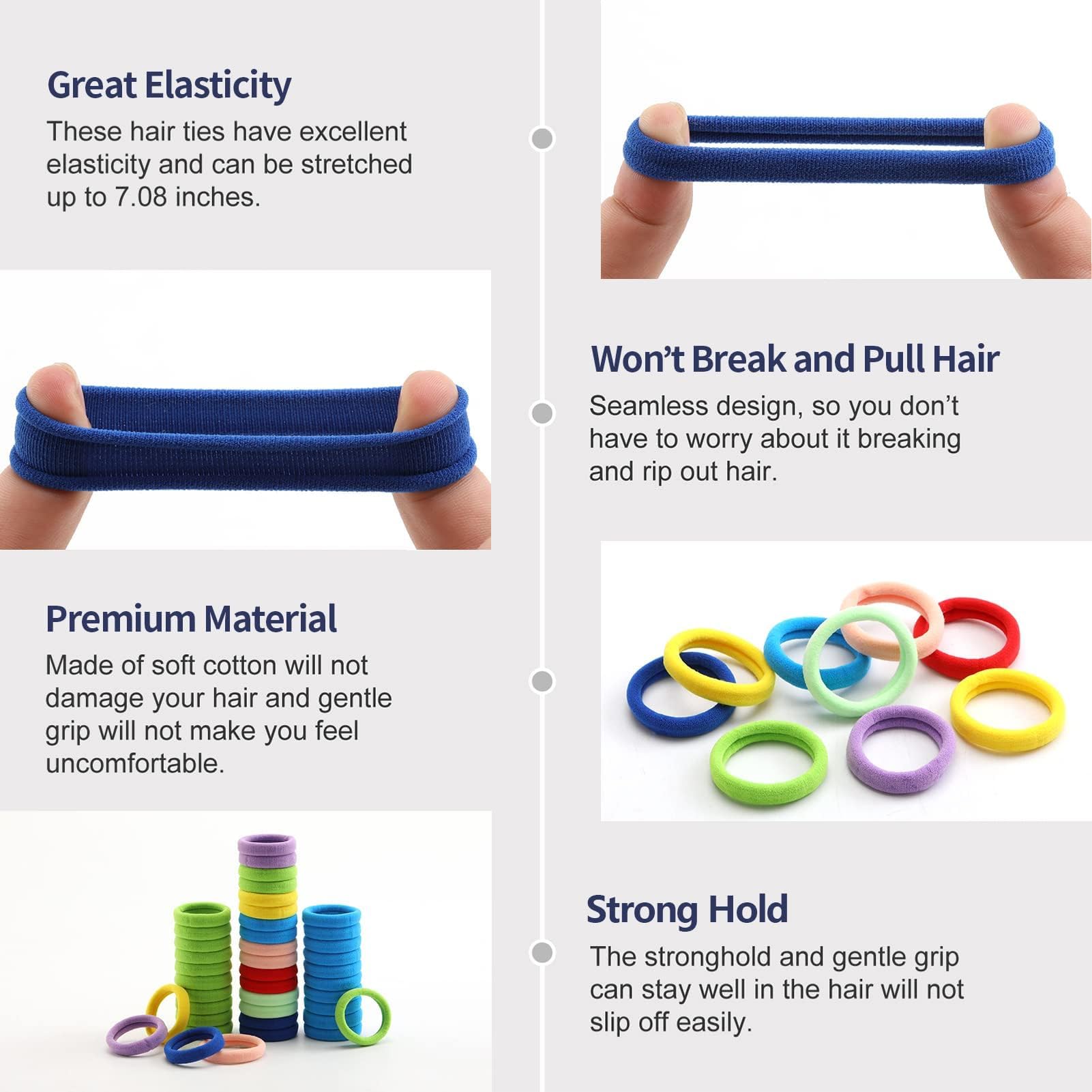 Bessrung ties being stretched showing strong elasticity and hold