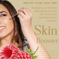 Best Nature's Cosmetics applying oil to skin for instant hydration benefit