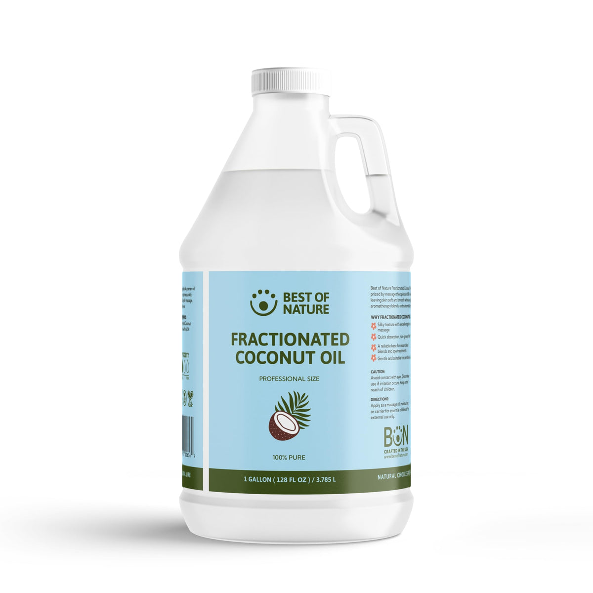 Best of Nature gallon front label showing product and benefits