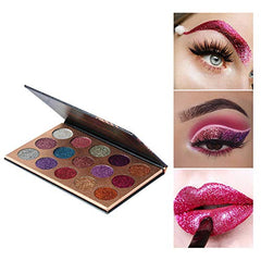 BestLand fingertip application swatch demonstrating easy pick-up and buildable sparkle