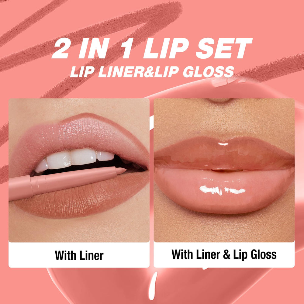 BestLand model applying lip oil over liner for glossy dimensional finish