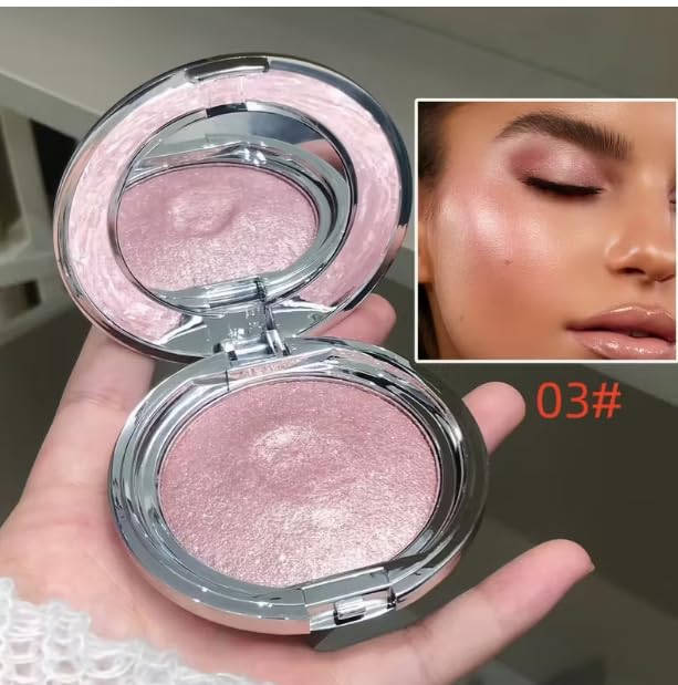 BestLand application on cheekbone highlighting sculpted glow benefit: instant luminosity