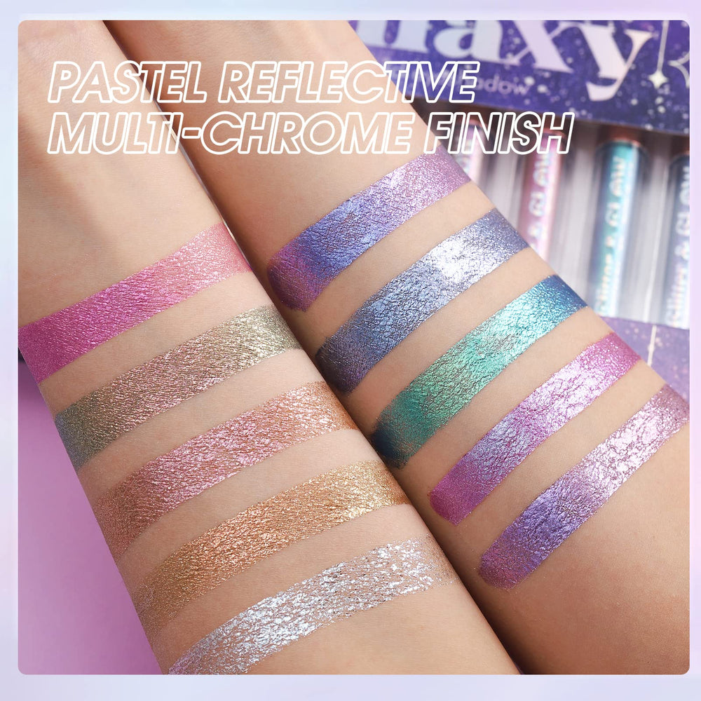 BestLand finished eye look at a party illustrating waterproof sparkle and long-lasting glamour