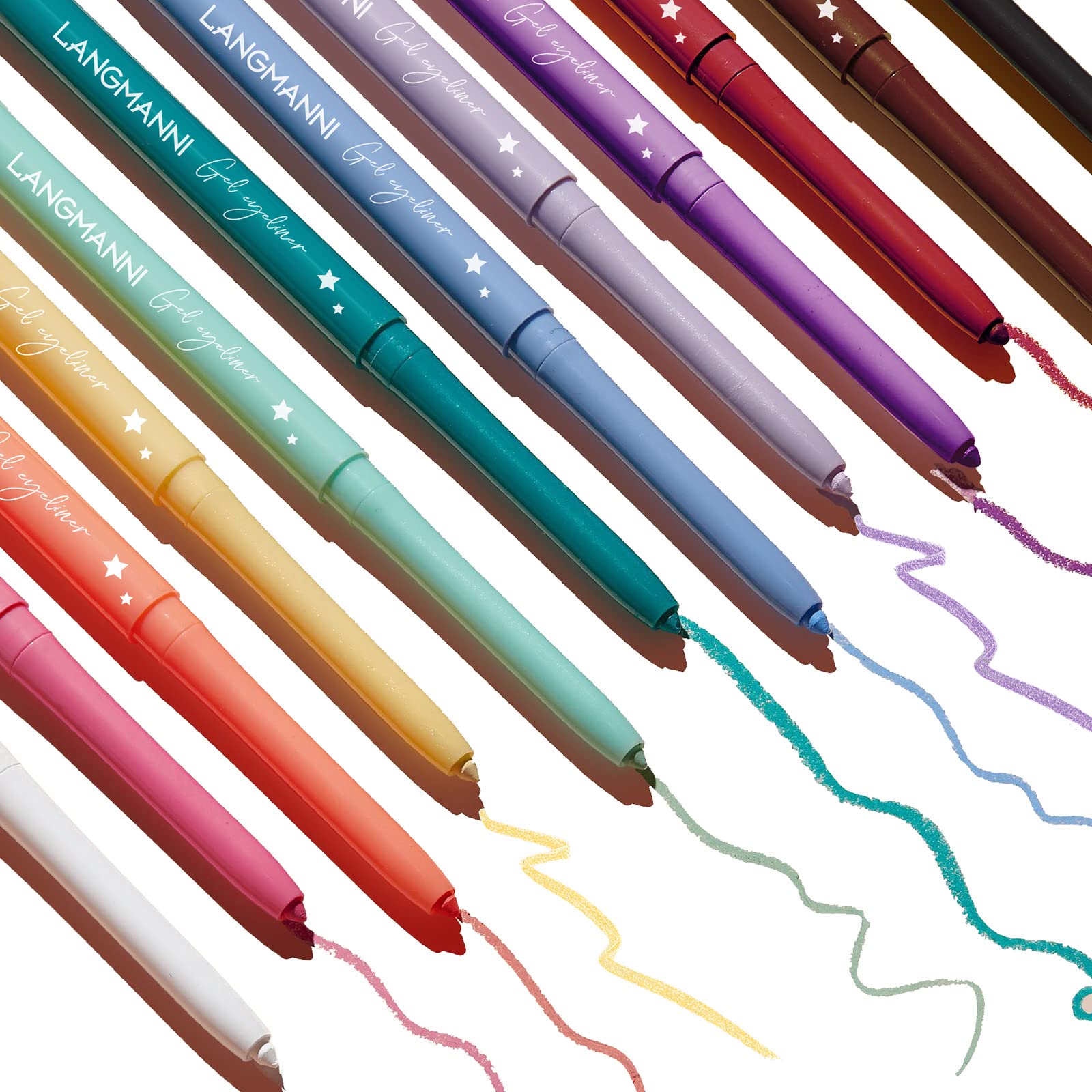 BestLand smoky brown eyeliner close-up showing blendable matte finish