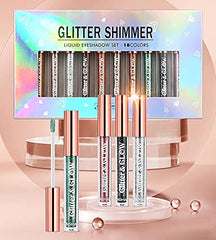 BestLand eyeshadow on model showcasing waterproof shimmer that holds through wear