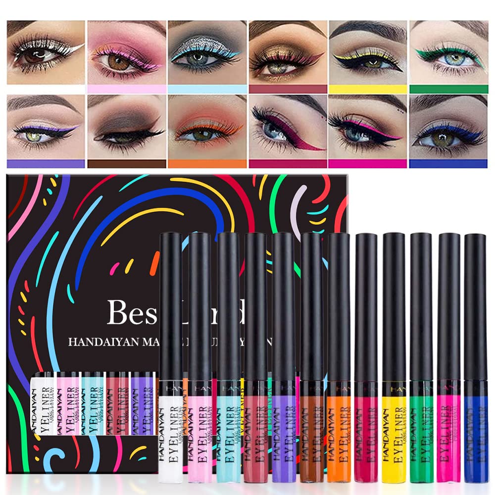 BestLand front packaging showing twelve matte eyeliners, attractive gift-ready design