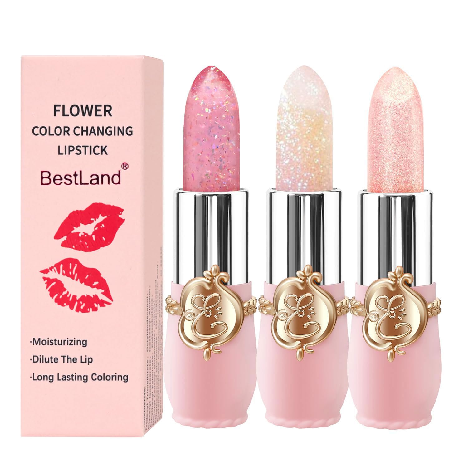 BestLand front packaging of 3-piece set showing color change benefit
