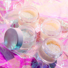 BestLand glitter texture macro showing fine cosmetic-grade particles for smooth finish benefit