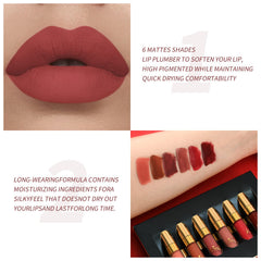 BestLand lip application demonstration on model showing neat edges and long-wear benefit