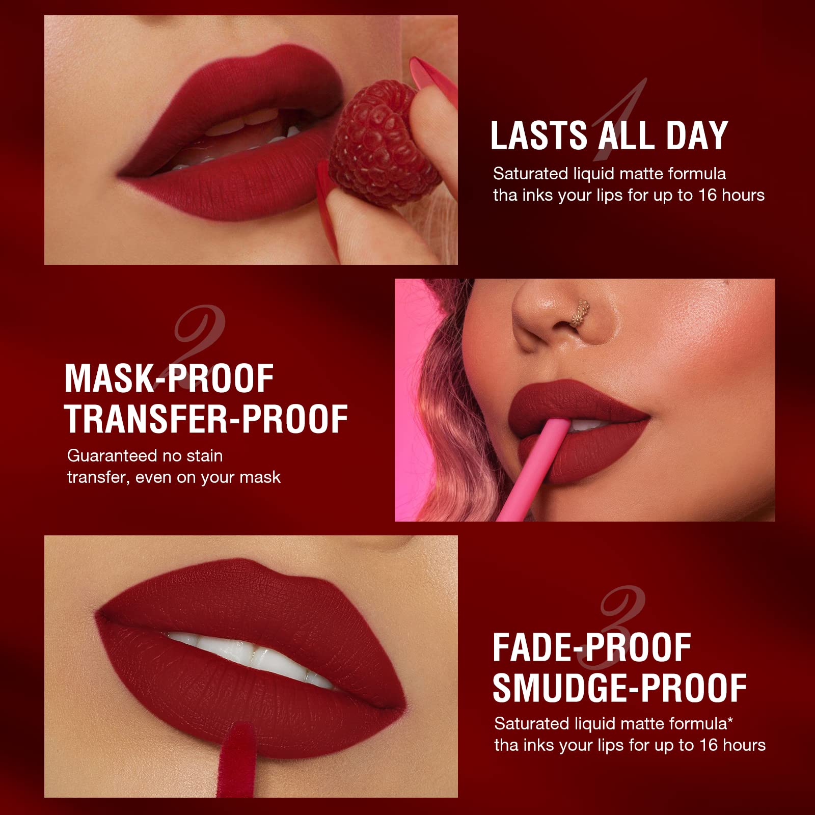 BestLand lip liner pencils detail demonstrating precise tip for clean lines