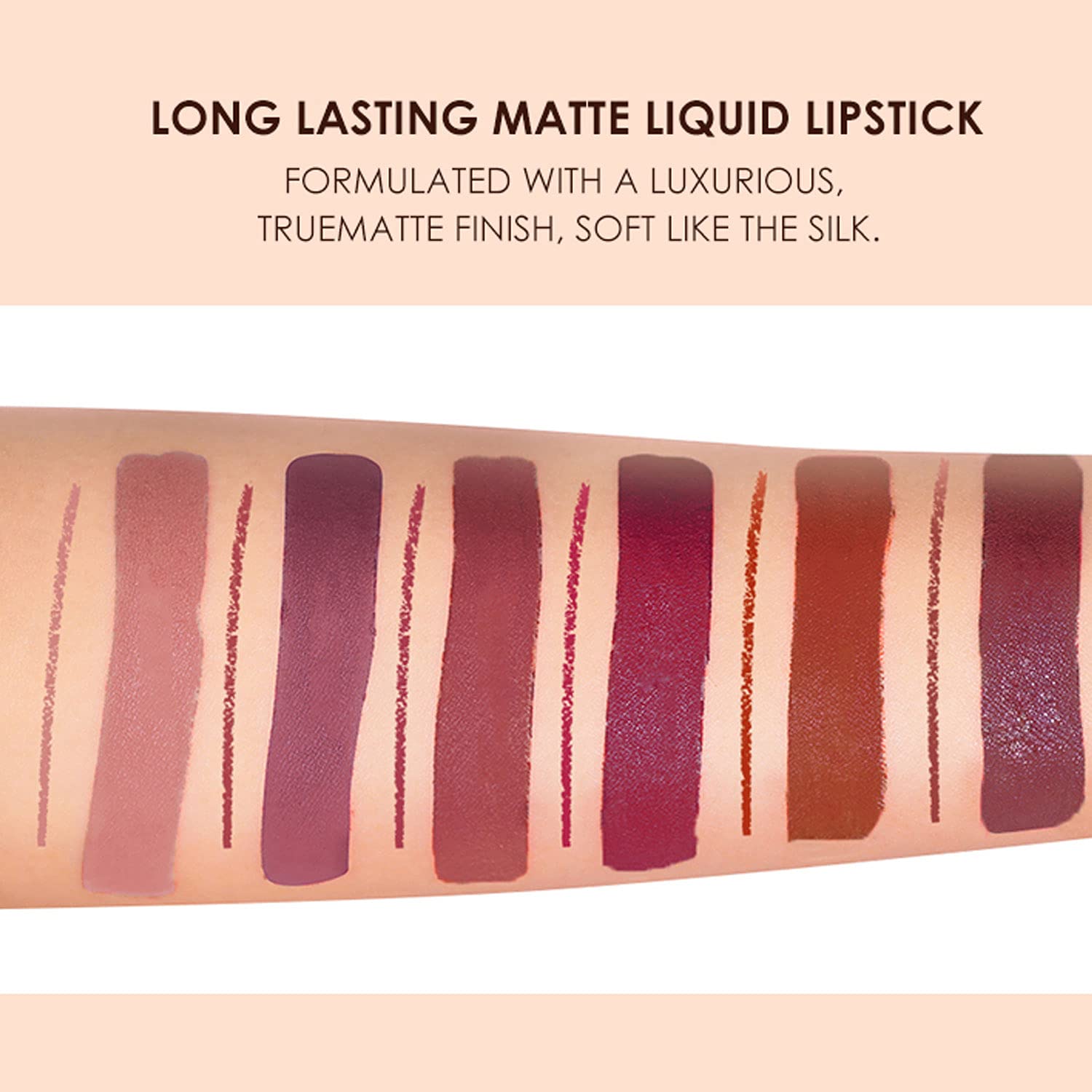 BestLand lip liner pens arranged to show precise tips and matching nude shades for shaping