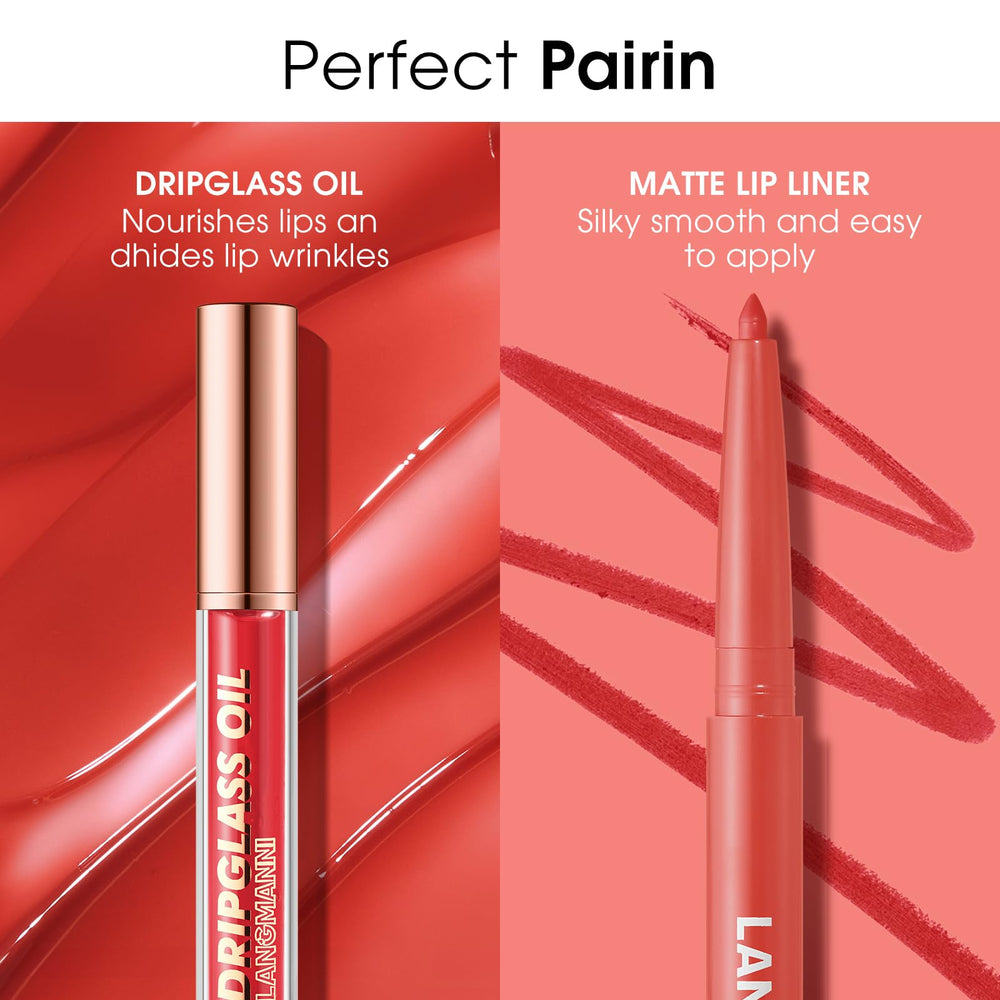 BestLand before and after lips showing definition and added shine