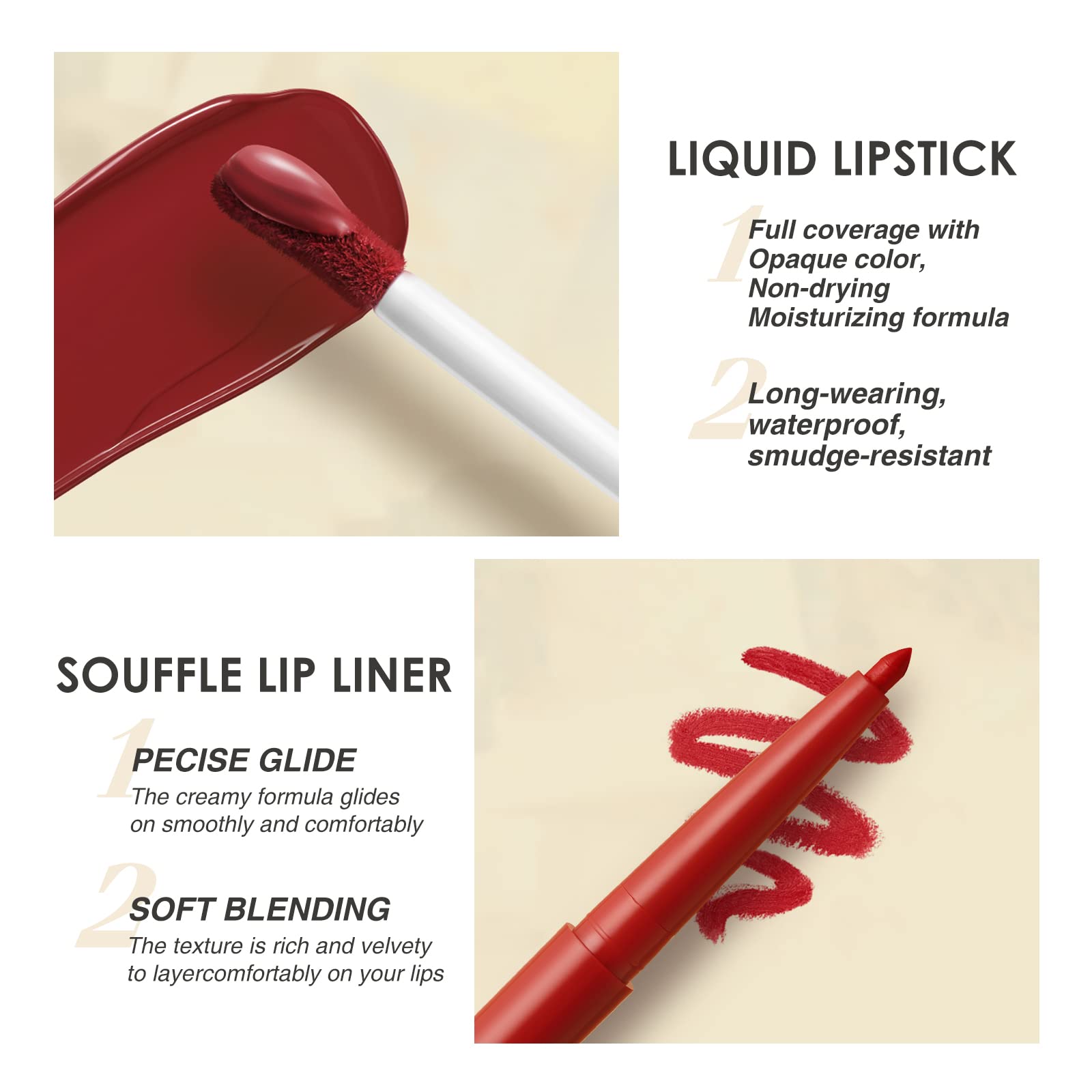 BestLand lipstick applied on model showing long-lasting matte finish