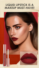 BestLand close-up of matte liquid lipstick applicator showing smooth coverage