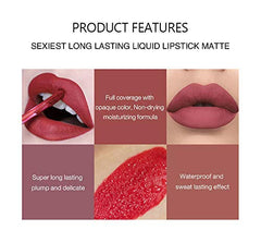 BestLand lip application on model, displays rich color payoff and wear