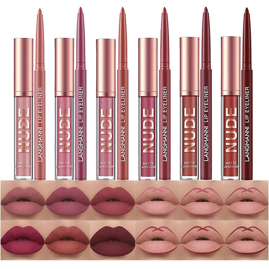 BestLand full set front packaging showing six lipsticks and six liners, ideal for gifting