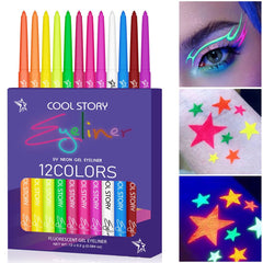 BestLand swatches glowing under UV light for vivid festival impact