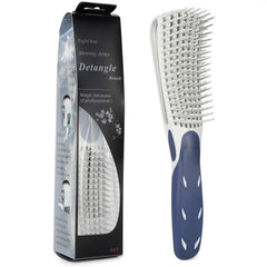 BESTOOL brush front view showing blue design and quick detangling