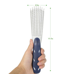BESTOOL in-hand detangling demo on textured hair for easier styling