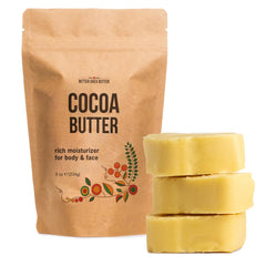 Better Shea Butter front packaging showing 8 oz block and benefits