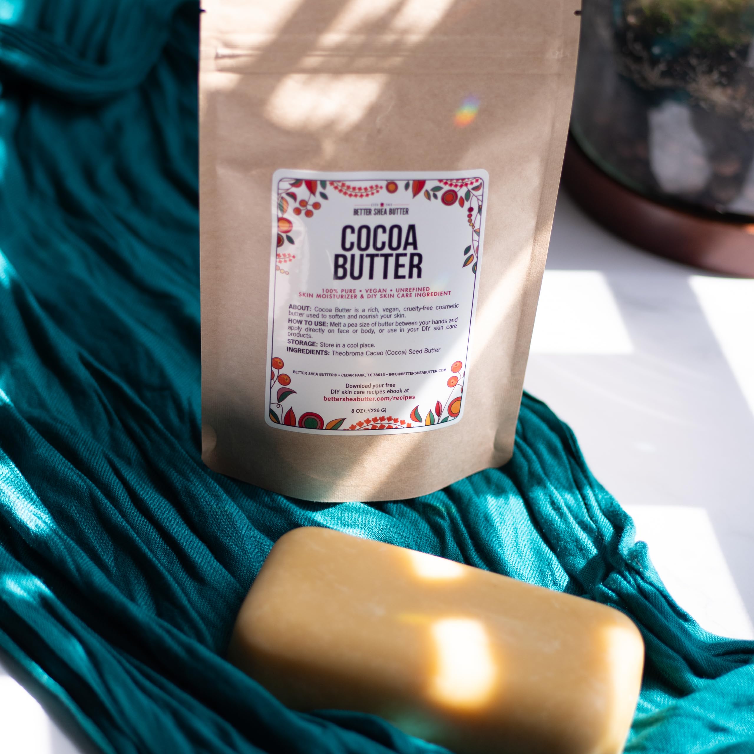 Better Shea Butter label detail displaying ingredient clarity benefit