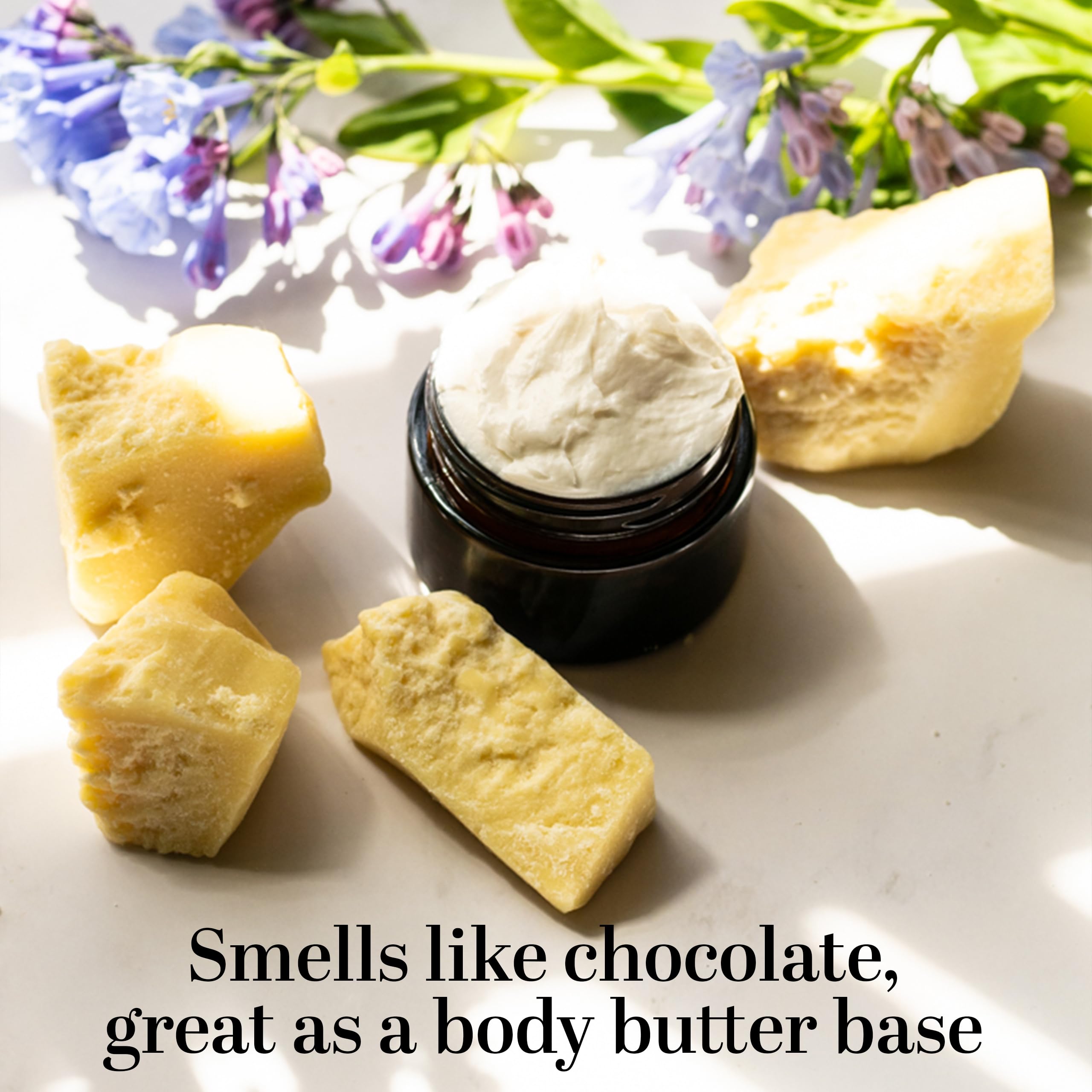 Better Shea Butter melted on fingers illustrating fast absorption and smooth application