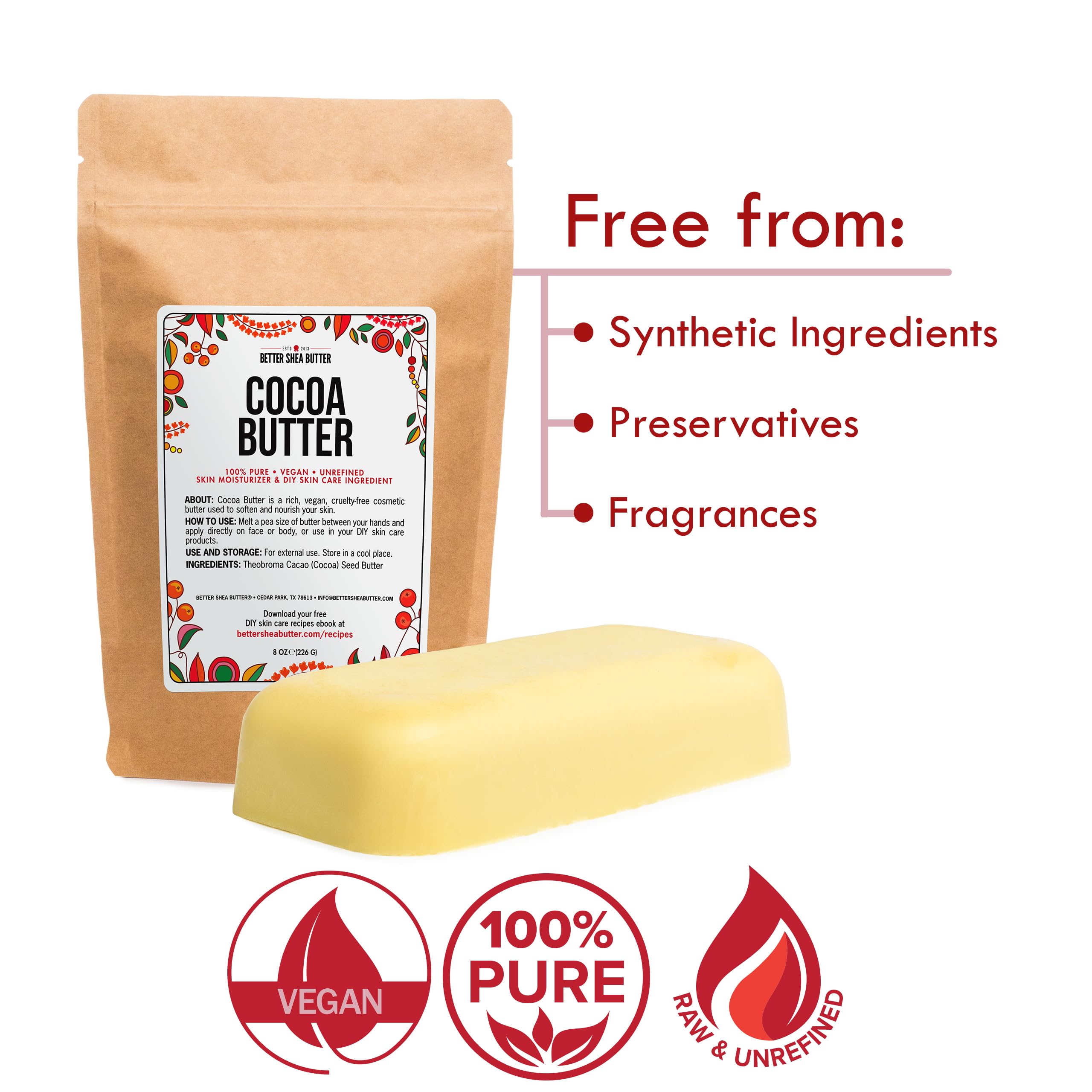 Better Shea Butter size comparison 8 oz showing practical scale benefit