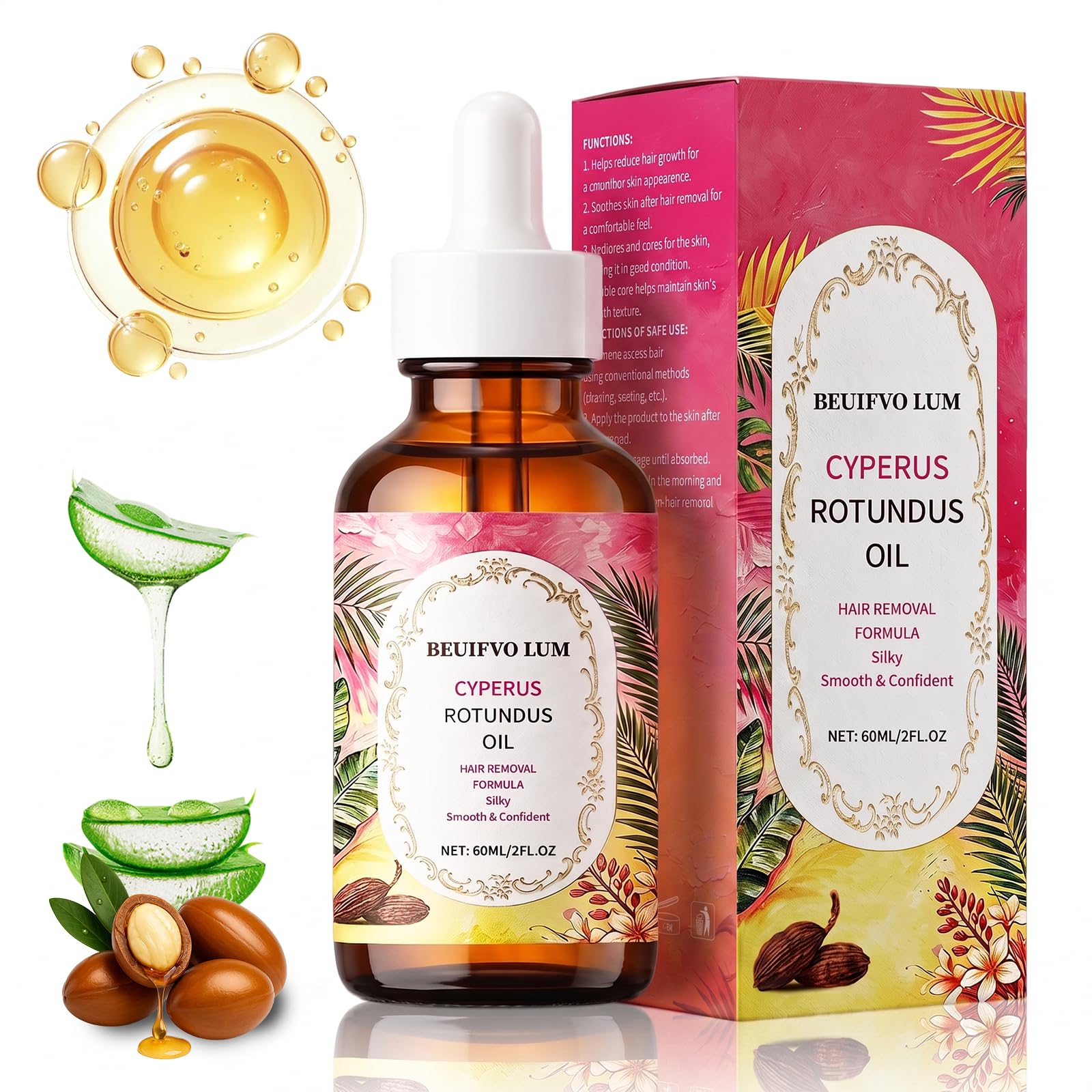 Beuifvo LUM front bottle showing clean botanical packaging and product clarity benefit