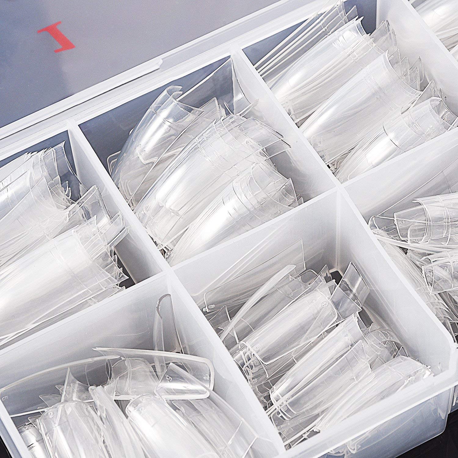 Beuniar tips size layout inside box displaying numbered sizes for quick selection