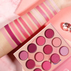 BEUSELF applied eye makeup demonstrating flattering pink tones and impact