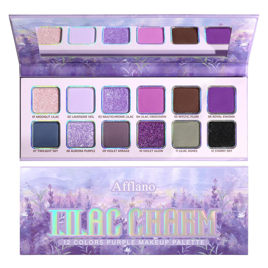 BEUSELF palette front packaging showing compact violet shades and clear layout for choice
