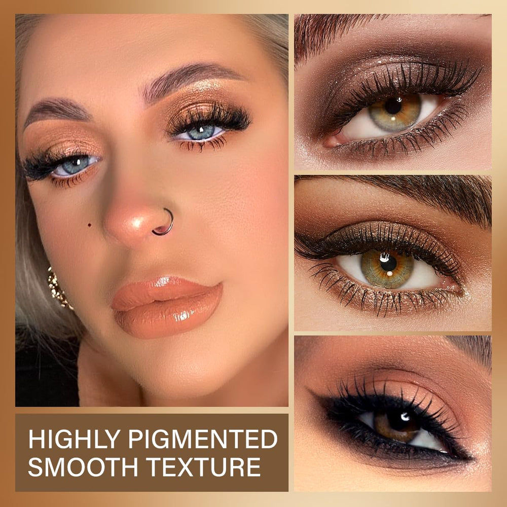 BEUSELF close-up of powder pans revealing smooth texture and blendable finish