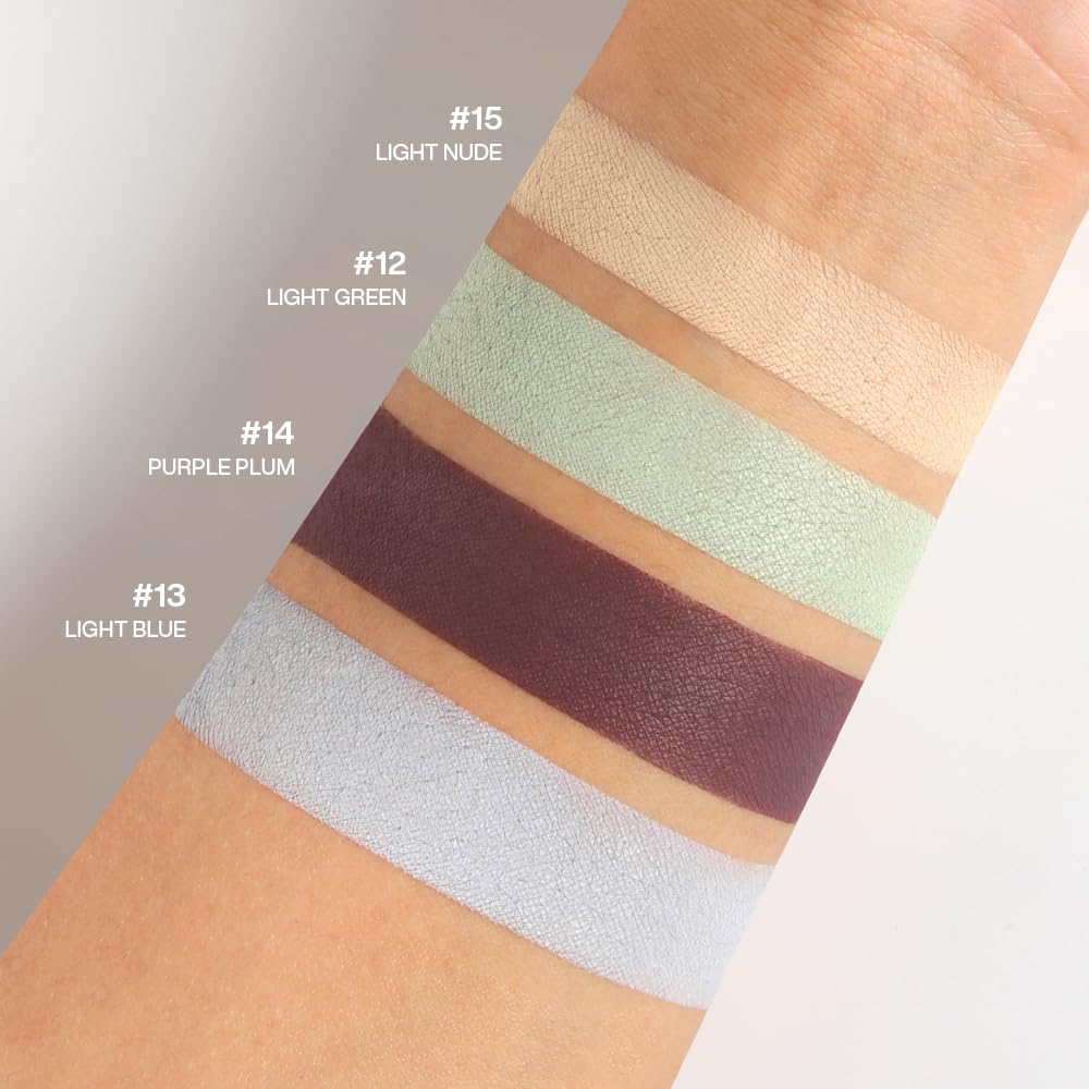 BEUSELF shadow being applied with brush showing precise placement benefit