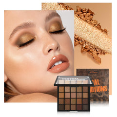 BEUSELF palette held in hand to show compact scale and travel-friendly size